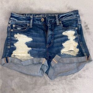 American Eagle Distressed Denim Shorts
